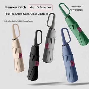 Nuevo Paraguas Moderno de Poliéster con Hebilla de Parche, Fácil de Abrir y Plegar, para Sol y Lluvia, Reforzado, Sin Memoria, 6 Varillas, OEM YUXIN-359 - Product Image 3