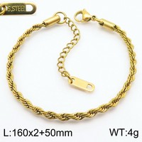 Pulsera de Cadena Trenzada de Moda, Unisex, Varios Tamaños, Acero Inoxidable, Eslabones de Cable Trenzado, Joyería para Mano, Venta al por Mayor