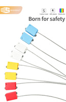 JHC017 Abrazaderas de Cable de Un Solo Uso para Transporte, Agarre para Cables de 50cm de Longitud, Color Personalizable, Sello de Seguridad para Cables