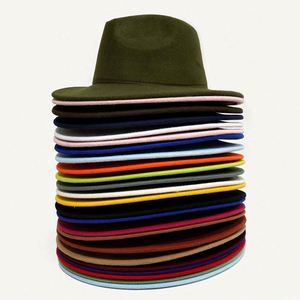 Cheap Bulk Designer Jazz Promotional Cap <b>Men</b> Women Polyester/Cotton Vintage Sombrero <b>Fedora</b> Cowboy Party <b>Hats</b> Custom Logo - Product Image 4