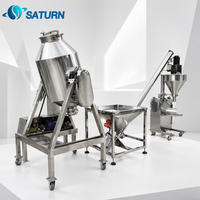 Mélangeur à tambour électrique automatique en acier inoxydable SUS304 de qualité alimentaire avec agitateur à moteur 220V et chauffage pour poudres détergentes et produits chimiques