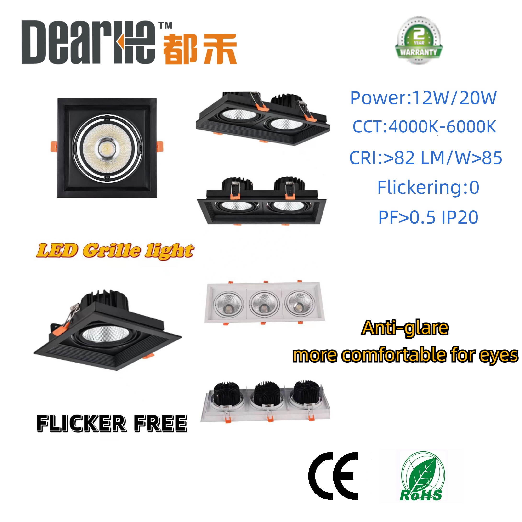 Double Head Rectangular Spot LED COB 12W*2 /20W*2Ceiling Down ...