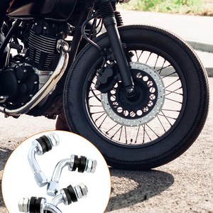 Válvula sin cámara VS-8 de cobre de 90 grados para motocicleta, mejora de neumático sólido, boca americana - Product Image 4