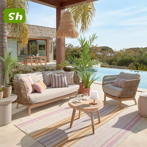 Ensemble pastoral en rotin, canapé de jardin moderne en plein air, combinaison réglable, polyvalent, coloré, en <span class=keywords><strong>teck</strong></span>, personnalisé, salon - Product Image 1