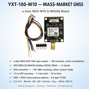   Module GNSS <span class=keywords><strong>NEO</strong></span>-M10/<span class=keywords><strong>NEO</strong></span>-M8N <span class=keywords><strong>GPS</strong></span> GLONASS BDS Galileo 99CH 1.5m CEP 10Hz UART TTL G-MOUSE pour traceur de voiture et caméra embarquée - Product Image 3