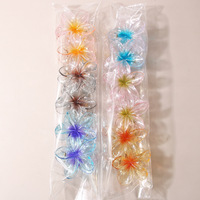 Lot de 12 pinces à cheveux en plastique écologiques de 8 cm, motif floral, pour femmes et filles, accessoires pour cheveux, pinces à cheveux de type requin