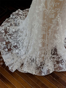 Mily sposa MQW02130 a maniche lunghe con lacci in pizzo 3d abito da sposa sposa abito da sposa - Product Image 6