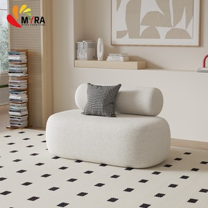 Canapé droit de petite taille, recouvert de tissu, pour salon, <span class=keywords><strong>location</strong></span>, style minimaliste - Product Image 4