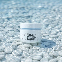 Pots en plastique PP à double paroi recyclables de luxe de 100 ml et 200 ml avec couvercle pour emballages cosmétiques et soins de la peau, couleur et logo personnalisés