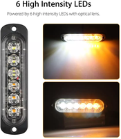 Luces de advertencia de emergencia para vehículos, luces Led sttúnicas para vehículos, 12V, 18W, rojo, azul, blanco, ámbar, venta directa de fábrica