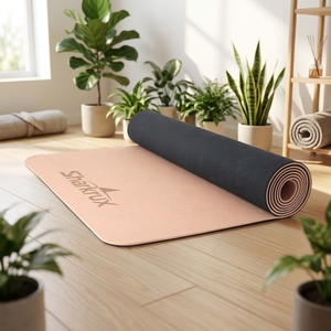 Tapete de <span class=keywords><strong>Yoga</strong></span> <span class=keywords><strong>Ashtanga</strong></span> TPE de 6mm con Agarre Extra Antideslizante, Logotipo Personalizado, MOQ Bajo, de Fábrica - Product Image 1