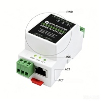Serveur série sur rail DIN, passerelle Modbus RTU vers TCP, convertisseur Ethernet industriel DC 9-24V RJ45 RS232 RS485 pour IoT