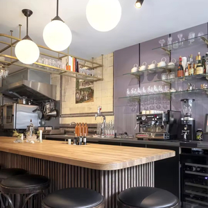 Diseño de Interiores de Cafetería Clásica Rústica Sanhai, Renderizado 3D, Planificación de Espacio Profesional, Decoración de Tienda de Café, Plano de Planta - Product Image 2