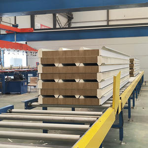 工業用鋼鉄アルミニウムフォームポリウレタンエッジシーリングロックウールサンドイッチパネル屋根ワークショップ断熱防水/防火 - Product Image 2