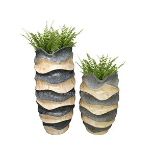 Pots <span class=keywords><strong>de</strong></span> <span class=keywords><strong>fleurs</strong></span> classiques <span class=keywords><strong>en</strong></span> <span class=keywords><strong>fibre</strong></span> <span class=keywords><strong>de</strong></span> <span class=keywords><strong>verre</strong></span> pour la maison, le jardin et les centres commerciaux – Légers, écologiques, <span class=keywords><strong>en</strong></span> carton - Product Image 1