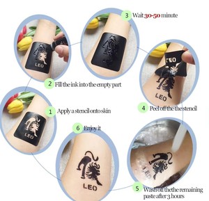 Suministros de Tatuaje de Larga Duración, Arte Corporal, Cono de Henna, Jugo Transparente en Gel, Pasta para Tatuajes, <span class=keywords><strong>Tinta</strong></span> Temporal <span class=keywords><strong>Negra</strong></span> para Tatuajes - Product Image 6