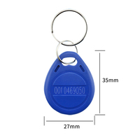 TK4100 125kHz RFID ID Tag ABS Matériel Personnalisable RFID Key Fobs Tag Key pour Système de Contrôle d'Accès et Présence