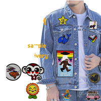 Patchs de broderie personnalisés faits à la main Lettres thermocollantes Logo Vêtements Principalement en coton plastique Techniques brodées à la machine