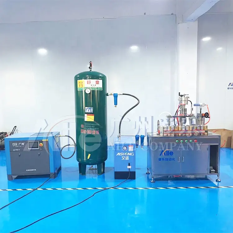 Aile 3 in1半自動エアゾール空気圧充填シール膨張機 (気液およびスプレー用)
