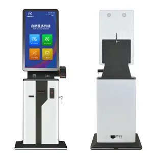 Crtly Self-service Cheque Transcation Bill Payment Kiosk Banknote Money Cash Dispenser And Cash Acceptor