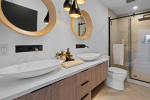 Mobili moderni per <span class=keywords><strong>lavanderia</strong></span> con mobiletto bagno personalizzato disegni modulari di fantasia per il bagno mobile da bagno fatto in legno - Product Image 6