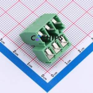 1726066 Screw Terminal Block Through hole Component (THT),P=5.08mm Connector 5.08mm Green Through Hole 6P - Product Image 2