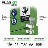 Broyeur automatique de plastique pour isolation acoustique, déchets de plastique dur, certifié CE, lames en acier inoxydable efficaces, boîte de vitesses haute performance