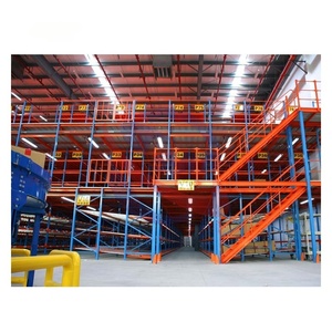 Estanterías Industriales, Plataforma de Entreplanta, Estanterías de Almacenamiento de Alta Resistencia, Unidad de Estanterías Metálicas para Almacenamiento - Product Image 4