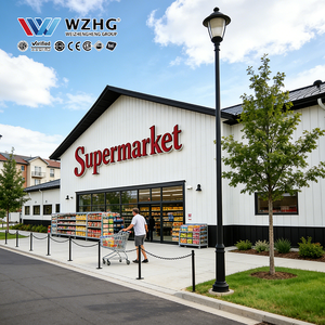 Pabellón de Venta al por Mayor Multinivel para Complejos de Supermercados, Estructura Galvanizada de Ingeniería Civil - Product Image 1