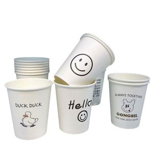 แก้วกระดาษคราฟท์พิมพ์ลายตามสั่ง ลดราคาพิเศษ แก้วกาแฟสองชั้นย่อยสลายได้ สำหรับงานจัดเลี้ยง - Product Image 5
