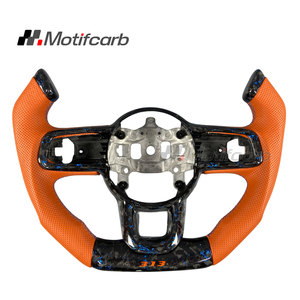Volant sport personnalisé en fibre de carbone forgée bleue pour l'amélioration de l'intérieur des Jeep Wrangler JL Rubicon 4x4 Gladiator JT 2018-2026 - Product Image 1