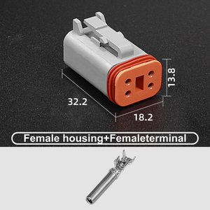 Kabel Harness Otomotif yang Dapat Disesuaikan Konektor Pria DT4P Konektor Wanita DT4P Steker dan Kabel yang Dapat Disesuaikan ASW13 - Product Image 3