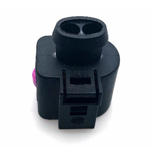 Connecteur de faisceau de câbles à 2 broches pour klaxon électrique de voiture Audi, prise 1J0973722 8D0973822, mâle et femelle, plastique noir - Product Image 4