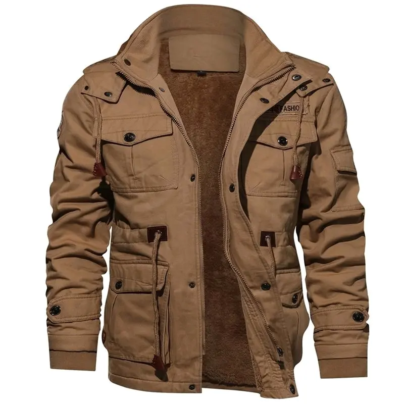 핫 세일 겨울 두꺼운 트랙 방수 양털 따뜻한 스타일 남성 코트 사용자 정의 블랙 방풍 남성 자켓