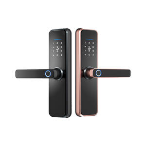 Serrure intelligente Sinovo à empreinte digitale sans clé pour hôtel et maison, lecteur de carte NFC/PIN avec capteur WiFi, réseau RFID Tuya TT pour porte en bois - Product Image 3