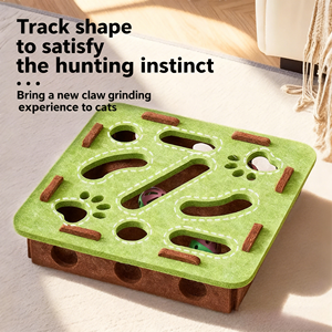 Nuovi Giocattoli Interattivi in Feltro per Gatti 2026, Labirinto Divertente per lo Sviluppo dell'Intelligenza, 3 Colori, Confezione in Scatola - Product Image 6