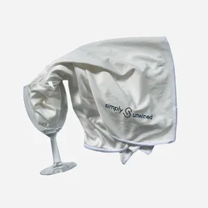 Custom Non-Trace Water Absorption Special Microfiber Cleaning Cloth For Red Wine Glasses