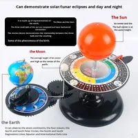 Globe en plastique à trois boules éclipse lunaire solaire Total soleil terre lune Science Instrument géographie éducation Version chinoise/anglaise