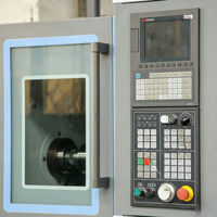 Mesin Bubut CNC Industri YH4645A Tipe Slant-bed Gang-tool untuk Logam dengan Spindle A2-6, untuk Membubut Poros dan Bushing Ukuran Kecil-Sedang