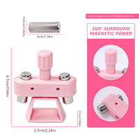 Barre magnétique rotative à perles de verre effet œil de chat pour vernis gel magnétique effet œil de chat pour nail art