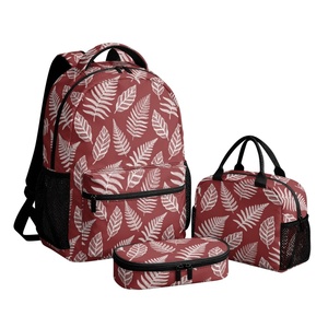 Set Tre Pezzi per la Stagione Scolastica: Zaino, Borsa Pranzo <span class=keywords><strong>e</strong></span> Astuccio, Stampa Personalizzata Completa, Zaino Universale di Grandi Dimensioni con Cerniera - Product Image 1