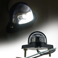 Camion remorque métal cadre support côté 6led 12v 24v brillant 6led blanc LED côté licence lumière 6led plaque d'immatriculation lumière