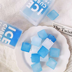 Cubitos de Hielo Reutilizables Similares a <span class=keywords><strong>Icon</strong></span>, Cubos de Hielo Cuadrados de Plástico Coloridos, Sin Dilución, Libres de BPA, Reutilizables - Product Image 1