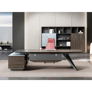 Ekintop Moderne Directietafel Goedkoop I-vormig Houten CEO Baas Luxe Kantoormeubilair <span class=keywords><strong>L</strong></span>-vormig Directiebureau - Product Image 1