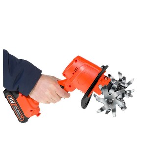 Mini-motoculteur, <span class=keywords><strong>batterie</strong></span> au lithium, portatif, petit motoculteur rotatif agricole, pour creuser des fossés, <span class=keywords><strong>scarificateur</strong></span>, machine domestique de désherbage et de travail du sol - Product Image 1
