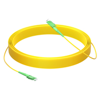 Cable de Fibra Óptica de 1m (3 pies) 1 Fibra E2000 APC Simplex a E2000 APC Simplex Monomodo (OS2) Riser (OFNR) 2.0mm con Aislamiento Tensado