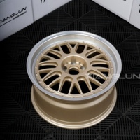 Jantes modulaires 2 pièces à déport profond, design multi-rayons doré, ET, PCD et alésage central personnalisés, direct usine, pour Toyota Crown GR