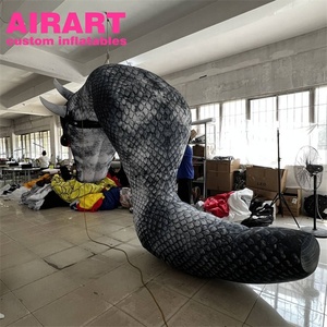 Украшение бара ужасающие надувные питоны, комнатные мероприятия, Хэллоуин, реквизит, надувные кобры - Product Image 3