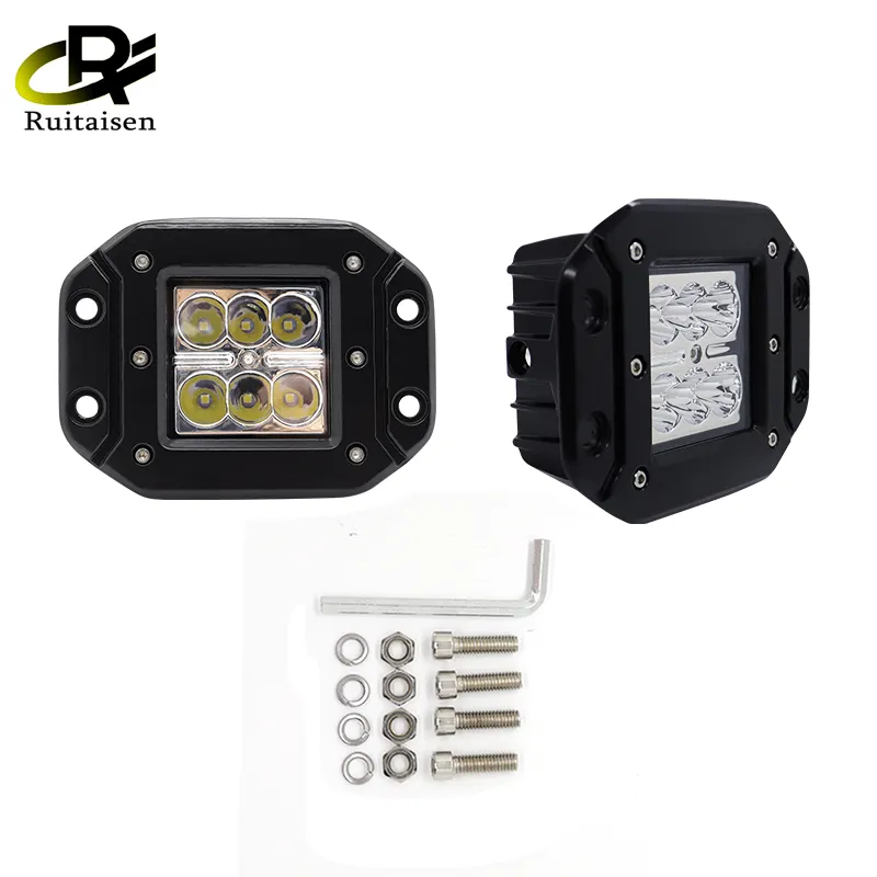 Ruitaisen 5 pollici impermeabile lavoro LED luce 9-32V Spot Flood lampada fuoristrada montaggio a filo paraurti 6000K camion auto SUV faro luce