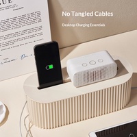 Boîte de gestion des câbles, boîte de dissimulation pour multiprises, organiseur de câbles de bureau pour dissimuler les cordons de chargeur et les câbles d'alimentation
